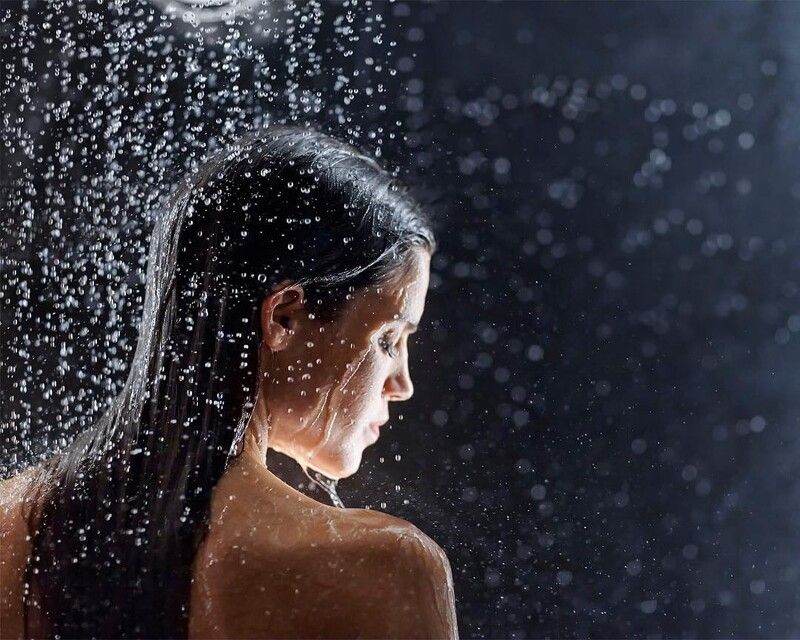 Meditation in the shower brings relaxation and focus?>