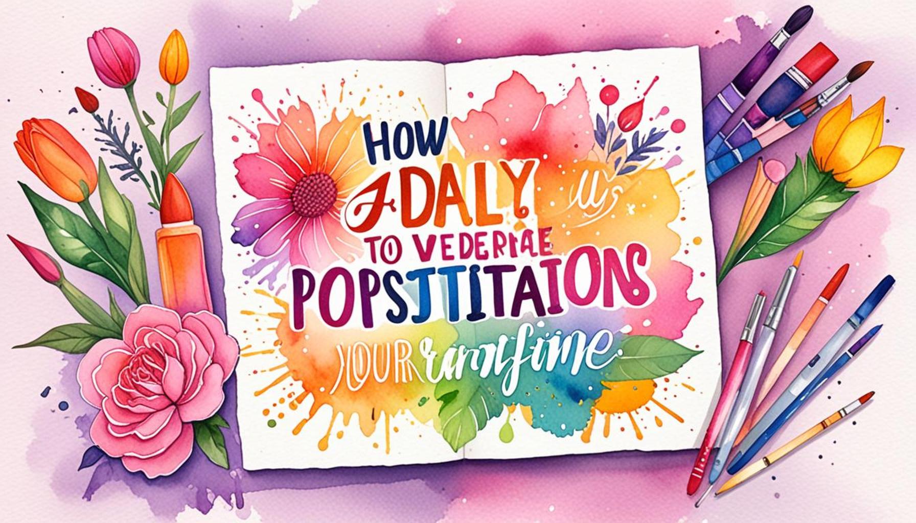 How Daily Positive Affirmations Can Transform Your Self-Esteem