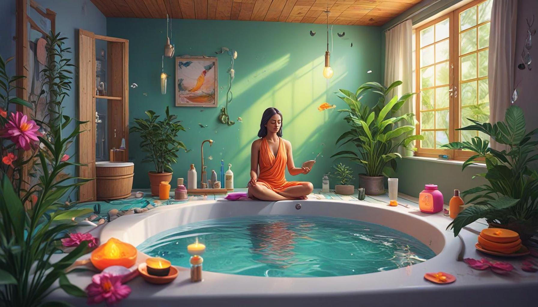 Create a Bath Space for Meditation Emotional Balance A Guide